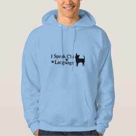 Sudadera Hablo idioma Chi, "Hoodie de los hombres"