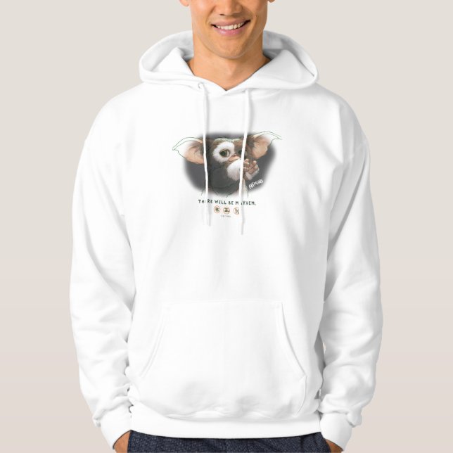 Sudadera Habrá Caos con Gizmo (Anverso)