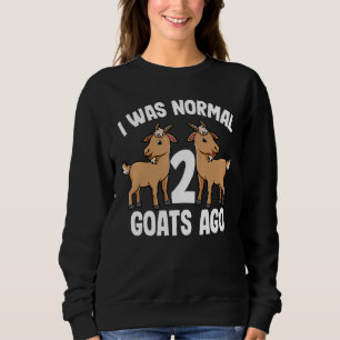 Sudadera Hace 2 Cabras Era Normal Cabra Linda Mujeres Hom