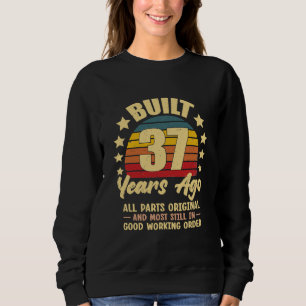 Sudadera Hace 37 Años Todas las Piezas Originales Cumpleaño