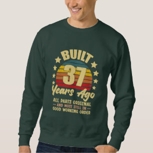 Sudadera Hace 37 Años Todas las Piezas Originales Cumpleaño