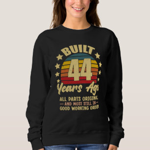 Sudadera Hace 44 Años Todas las Piezas Originales Cumpleaño