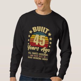 Sudadera Hace 45 Años Todas las Piezas Originales Cumpleaño