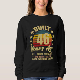 Sudadera Hace 46 Años Todas las Piezas Originales Cumpleaño