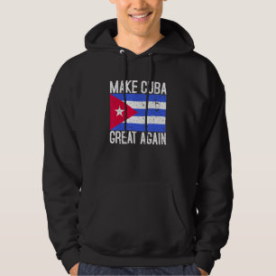 Sudadera Hacer a Cuba grande de nuevo regalo de la bandera 