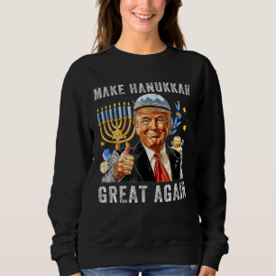 Sudadera Hacer a Hanukah grande de nuevo Trump Chanukah