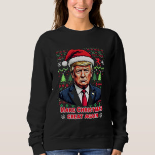 Sudadera Hacer a los Navidades grandes de nuevo feas navida