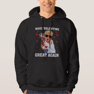 Sudadera Hacer a San Valentín grande de nuevo Trump de cora