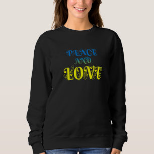 Sudadera Hacer la paz, no la guerra, la paz colorida y el a