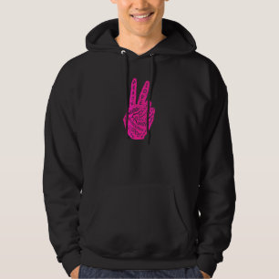 Sudadera Hacer la paz, no la guerra, mano de paz 7