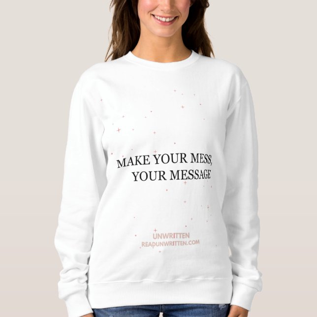 Sudadera Hacer que el mensaje se desparle (Anverso)