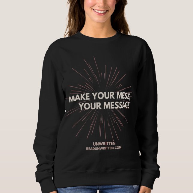 Sudadera Hacer que su mensaje brille (Anverso)