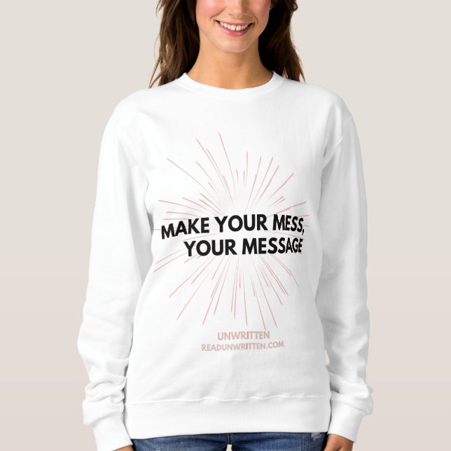 Sudadera Hacer que su mensaje brille (Anverso)