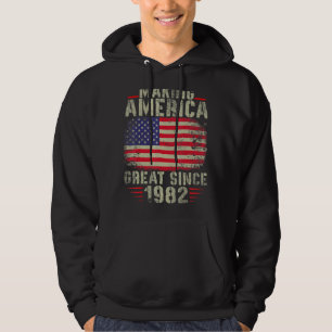 Sudadera Haciendo a Estados Unidos grande desde 1982 40º cu