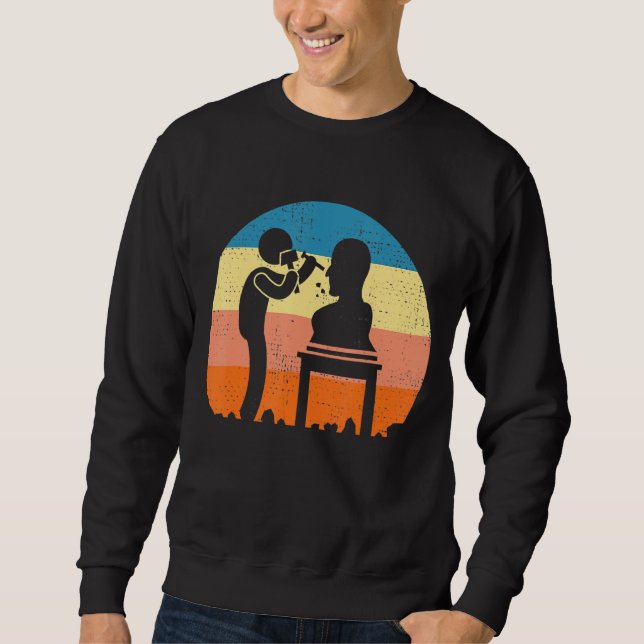 Sudadera Haciendo esculturas de madera (Anverso)