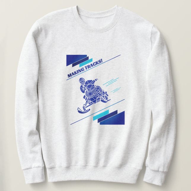 Sudadera Haciendo pistas para moto de nieve deportes de inv