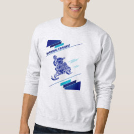 Sudadera Haciendo pistas para moto de nieve deportes de inv
