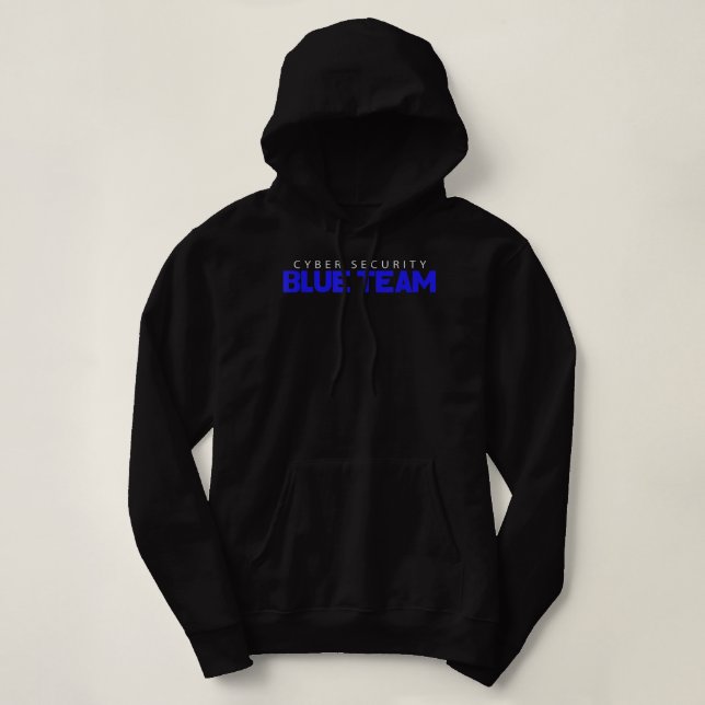 Sudadera Hacker de hackers de seguridad cibernética de Blue (Diseño del anverso)