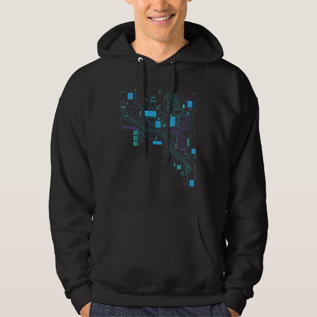 Sudadera Hacker De Informática De La Cpu (Anverso)