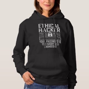 Sudadera Hacker ético cambió el probador de plumas IT de ci