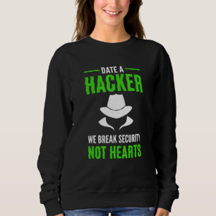 Sudadera Hacker Gorra blanco. Ciberguerrero. Ex de ciberseg