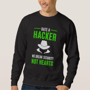 Sudadera Hacker Gorra blanco. Ciberguerrero. Ex de ciberseg