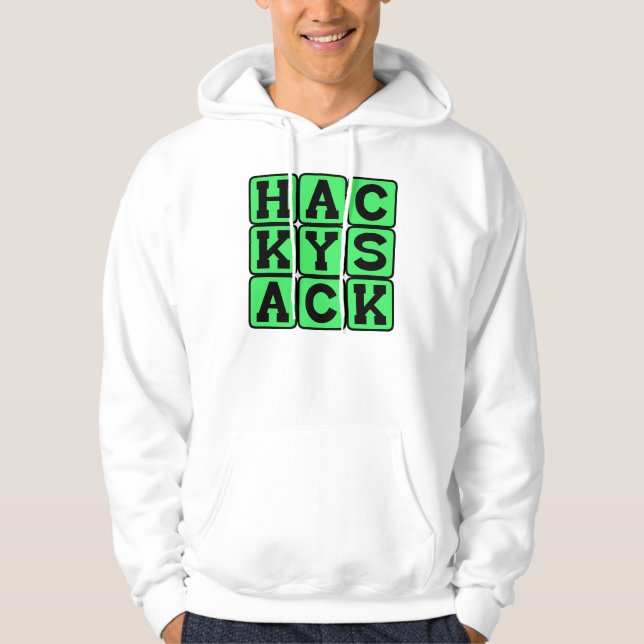 Sudadera Hacky Sack, Juego de Pelota de Pie (Anverso)