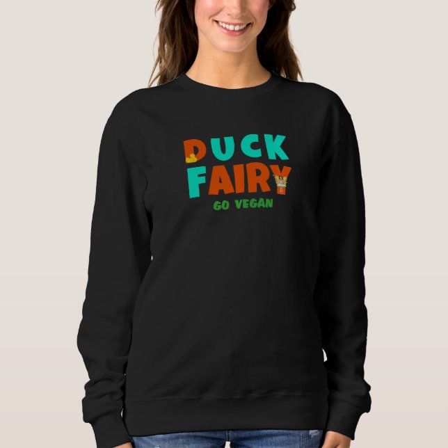 Sudadera Hada de pato Go Vegan (Anverso)