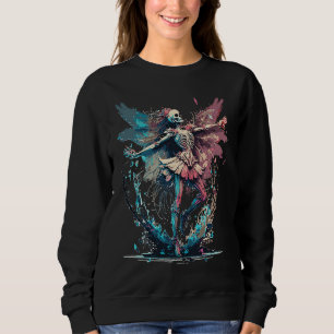 Sudadera Hada esquelética acuarela gótica Fairycore Grunge
