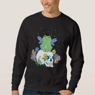 Sudadera Hada Rana En Casa de Calavera estética básica Fair