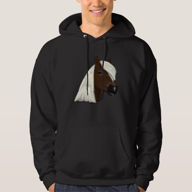 Sudadera Haflinger Horse Head Cute Horse Rider (Anverso)