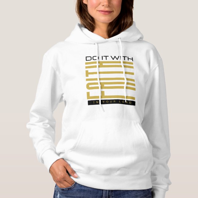 Sudadera Hágalo con la fe de las mujeres bíblicas (Anverso)