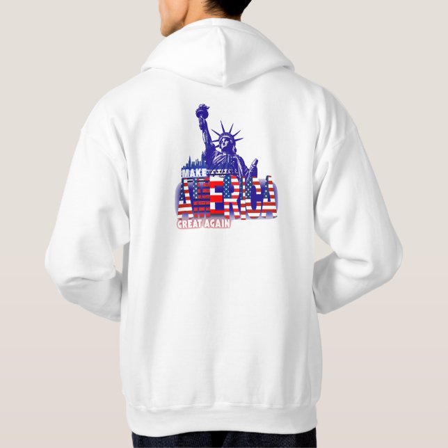 Sudadera Hagamos a Estados Unidos grande otra vez (Reverso)