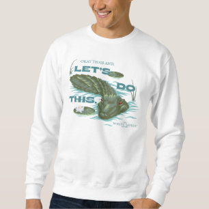 Sudadera "Hagamos esto", lagarto - El Lotus blanco