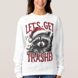 Sudadera Hagamos que los Navidades atrapados Raccoon Sweats