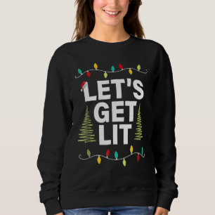 Sudadera Hagamos que los Navidades lindos tomen luces de Na