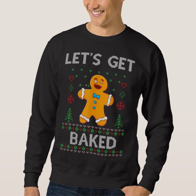Sudadera Hagamos una broma cómica de Navidad Navidades feos (Anverso)