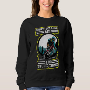 Sudadera Hago Cosas Estúpidas En La Montaña Retro Mtb