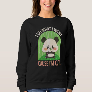 Sudadera Hago lo que Quiero Panda Bebé Lindo  