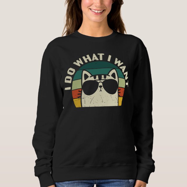 Sudadera Hago Lo Que Quiero Que Gato Lover (Anverso)