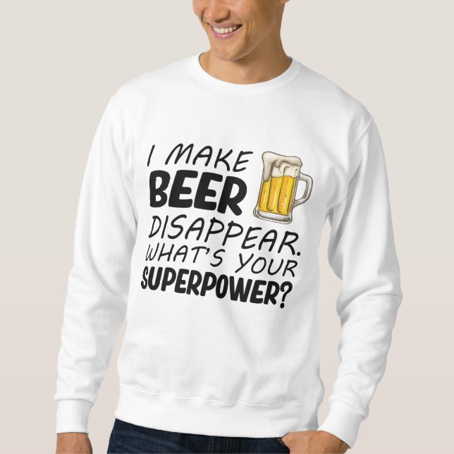 Sudadera Hago Que La Cerveza Desaparezca (Anverso)