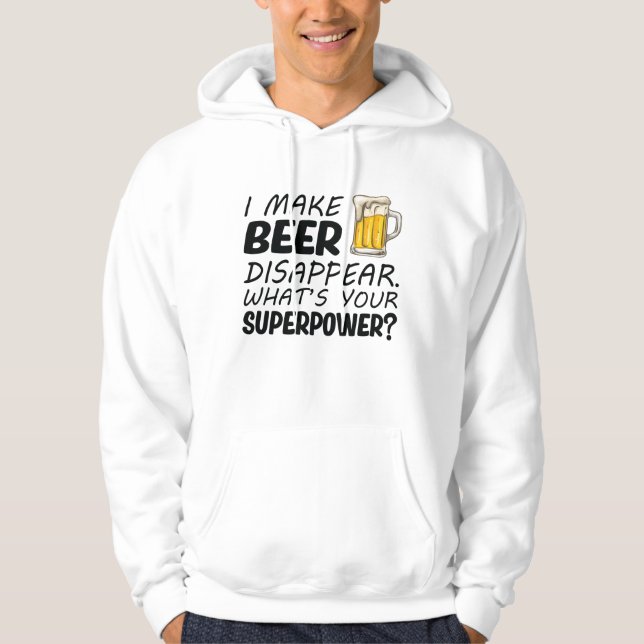 Sudadera Hago Que La Cerveza Desaparezca (Anverso)