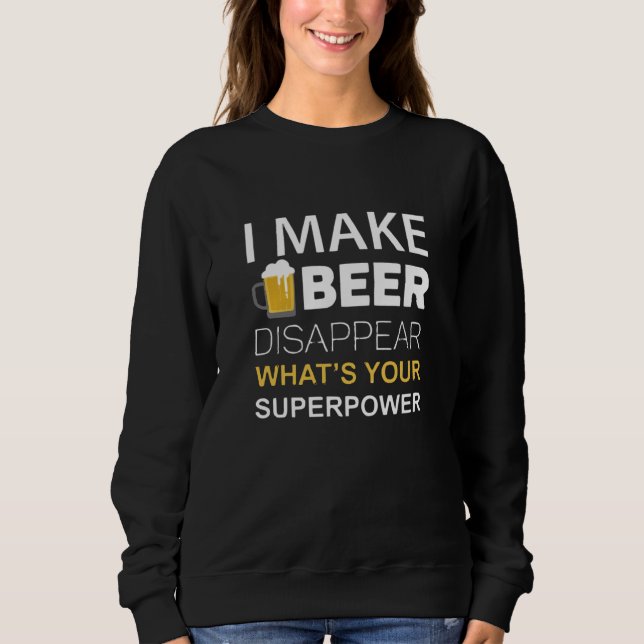 Sudadera Hago que la cerveza desaparezca (Anverso)