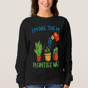Sudadera Hago que las plantas citen plantas humedecidas