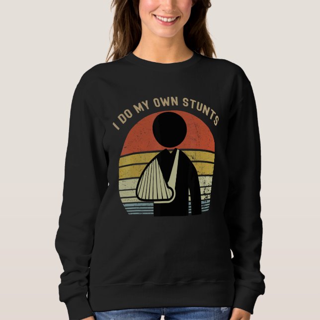 Sudadera Hago Todos Mis Propios Huesos Rompidos Vintage (Anverso)