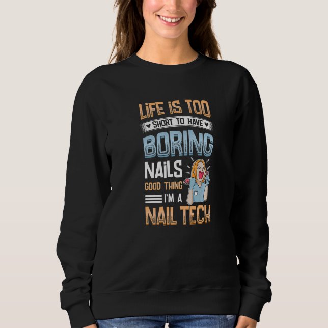 Sudadera Hago uñas  Técnico de uñas  1 (Anverso)