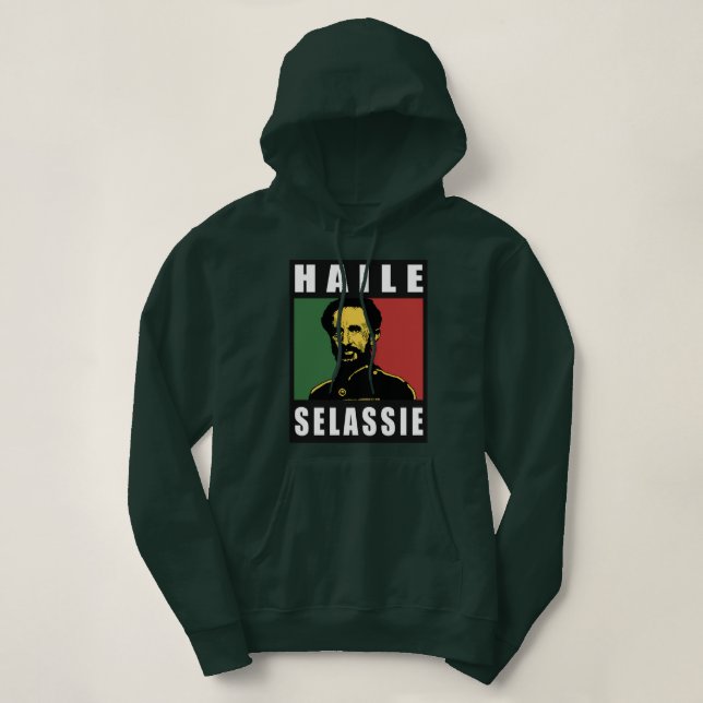 Sudadera Haile Selassie Emperor - reggae Hoodie - (Diseño del anverso)