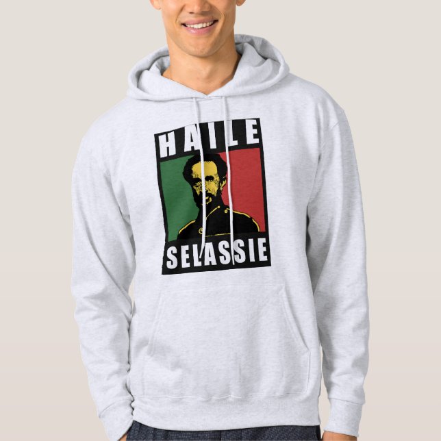 Sudadera Haile Selassie Emperor - reggae Hoodie - (Anverso)