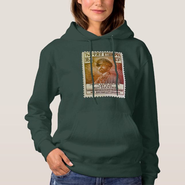 Sudadera Haile Selassie I Jah Rastafari Rasta Reggae Tees (Anverso)