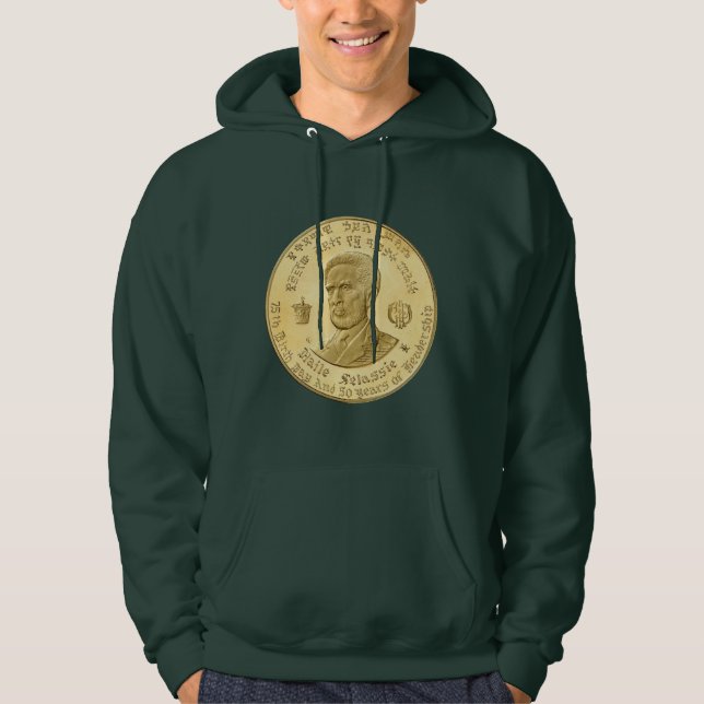 Sudadera Haile Selassie - Jah Rastafari Rasta reggae Hoodie (Anverso)